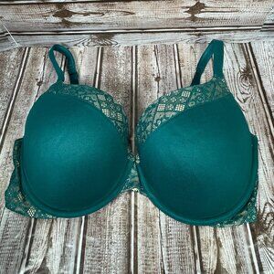 VICTORIA'S SECRET Body by Victoria Perfect Shape 36DD Green Lace Underwire Bra